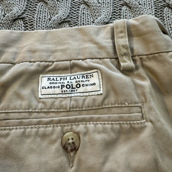 POLO Ralph Lauren Khaki Shorts ~ 20 - Picture 5 of 8